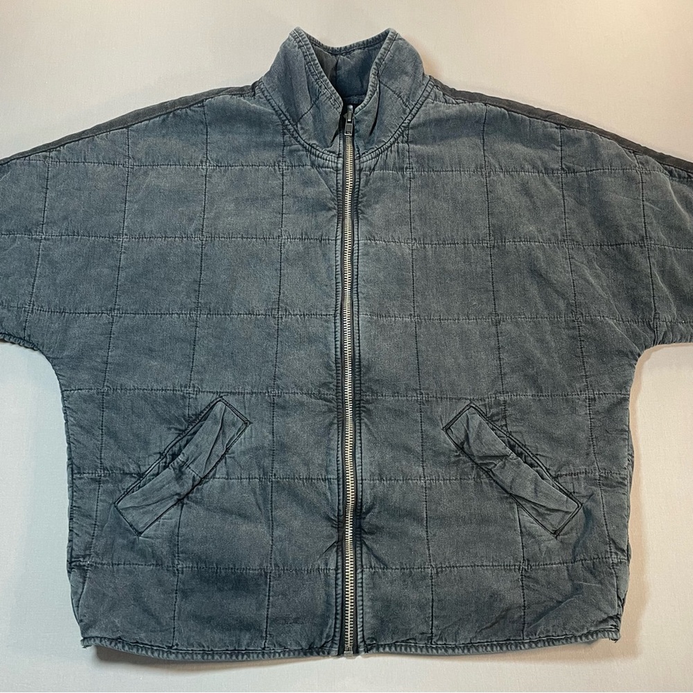 EXCELLENT Free People Black Dolman Quilted Bomber Jacket - Picture 6 of 16